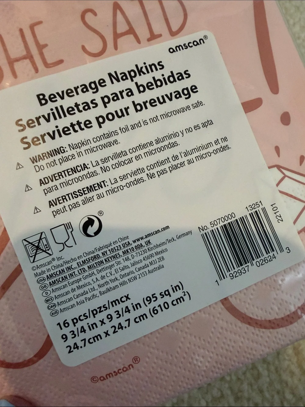 Amscan Pink 